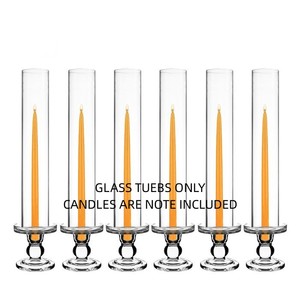 Handmade rõ ràng Borosilicate Glass ống khói mở-kết thúc nến đứng cho đám cưới và nhà cho giáng sinh trang trí - Product Image 6