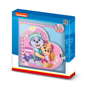 คาราคเตอร์มาเนีย สำหรับสมุดบันทึกมิตรภาพ-หัวใจ ของพาวพาโทรล + ปากกา สีชมพู - Product Image 1