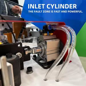 Vente en gros RUIQI DW902 plaqueuse de chant automatique roulement de la machine noyau grattage coin coupe pour armoire/garde-robe collage/polissage - Product Image 5