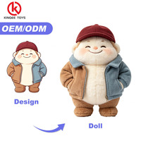 Boneka Plush Custom Mini Penutup Telinga Anak Laki-laki Lembut Nyaman Karakter Musim Dingin Berhoodie untuk Anak-anak Hadiah Natal CE OEM ODM