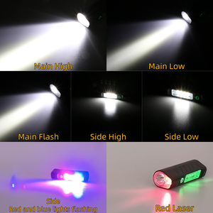 2025 mới nhất xách tay USB-C Sạc nhôm <span class=keywords><strong>LED</strong></span> Đèn pin siêu sáng EDC Mini torch với laser từ Mèo - Product Image 2