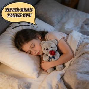 Oso de Peluche con Pétalos de Rosa, Regalos Personalizados de Fábrica para San Valentín, Peluche Suave de Rosa, Juguete de Peluche para el Día de San Valentín - Product Image 4
