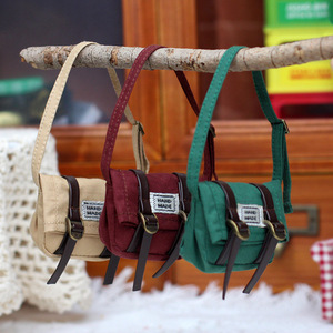 Doll Messenger Bag 1/8 Scale <b>Handmade</b> Canvas Accessory For Zsiga Gazi Sister Doll <b>Clothes</b> Universal Fit - Product Image 1