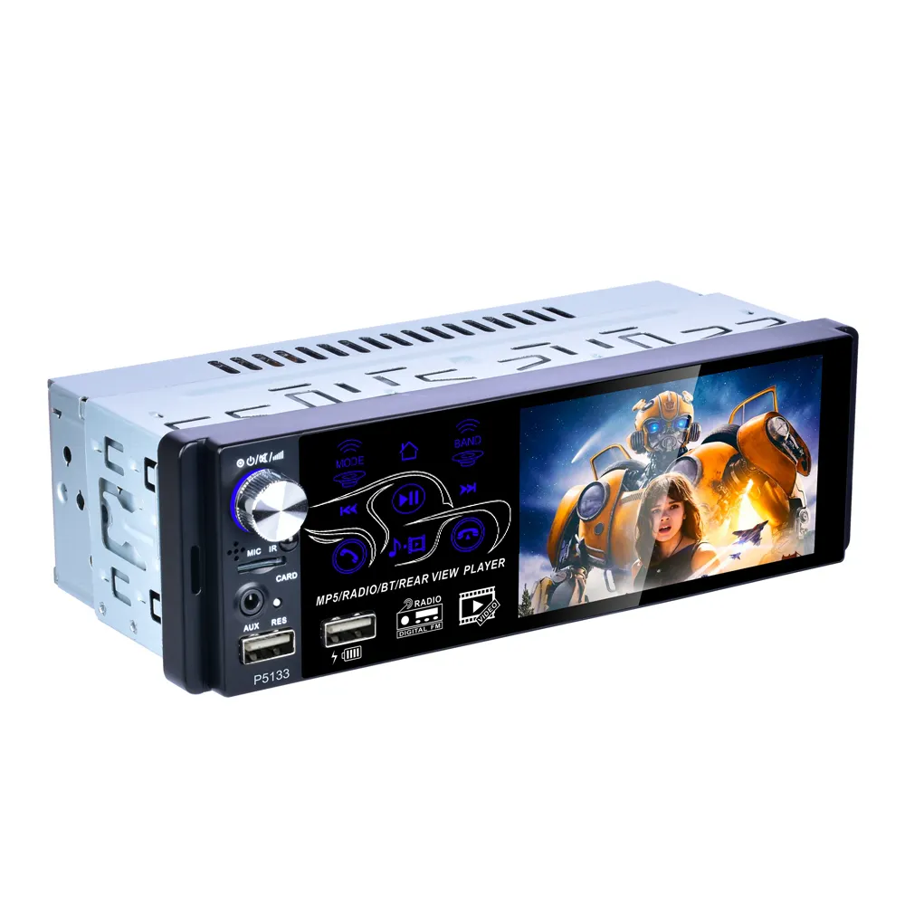 1 Din Auto Radio 4 Inch Scherm Auto Stereo MP5 Speler Met Usb Fm/Am/Rds Tuner