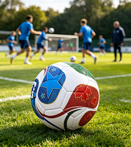 Ballon <span class=keywords><strong>de</strong></span> football d'entraînement personnalisé avec logo, tailles 3, 4, 5, intérieur/extérieur, résistant aux chocs, <span class=keywords><strong>cadeau</strong></span> promotionnel sportif - Product Image 2