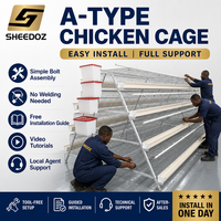 Nouvelle cage à poules pondeuses de type A en acier galvanisé à chaud, capacité de 96 à 160 poulets, pour l'élevage avicole et l'utilisation en batterie d'œufs en ferme