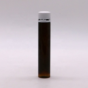Bouteille de liquide <span class=keywords><strong>oral</strong></span> en plastique lisse ambre/café de qualité alimentaire de 25ml/25cc avec bouchon inviolable - Product Image 2