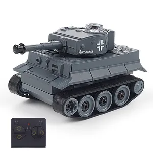 Children New High Quality Built in Rechargeable Battery 49MHz RC Tank Remote Control RC Battle Mini Tank For Kids