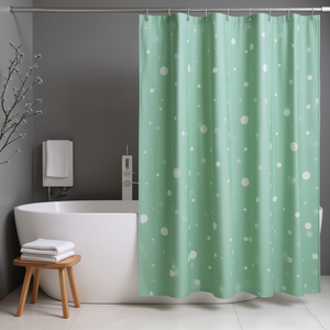 Rideau de douche en tissu polyester Camberra 180x200 cm vert - Product Image 3