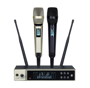 Micrófono de Mano Inalámbrico SKM9000 UHF Metálico de <span class=keywords><strong>Doble</strong></span> Canal con Conversión de 200 Frecuencias Adecuado para Actuaciones en Escenarios e Iglesias - Product Image 1