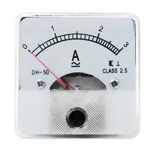 DH50 Analog Ampere Meter 50*50mm 5A 20A 30A 50A 100/5A 200/5A Square AC Ampere meter