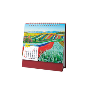 ปฏิทินตั้งโต๊ะแบบพลิกหน้ารายเดือน พิมพ์ลายตามสั่ง สำหรับสินค้าส่งเสริมการขายขององค์กร - Product Image 1
