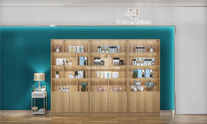 Benutzer definierte <span class=keywords><strong>LED</strong></span>-Beleuchtung Beauty Furniture Kosmetik Vitrine Großhandel Kosmetik <span class=keywords><strong>Display</strong></span> Makeup Store Vitrine - Product Image 3