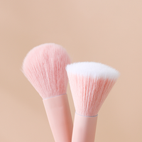 Pinceau correcteur pour le visage, portable, 6 pièces, boîte pour animaux de compagnie, yeux, haute valeur esthétique, cœur de fille, transparent, rose, fond plat, détail halo, teinture