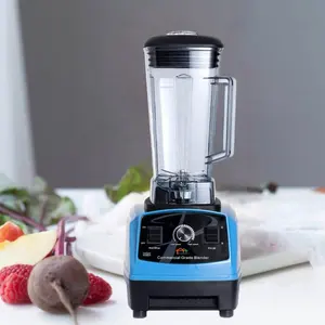 Liquidificador elétrico sem bpa de 1500w, processador de alimentos comercial, liquidificador industrial