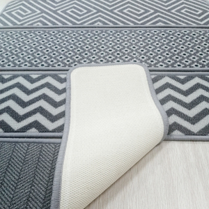 Tấm thảm bậc cầu thang chống trơn trượt, chất liệu gel foam, có sọc, tự dính - Product Image 4