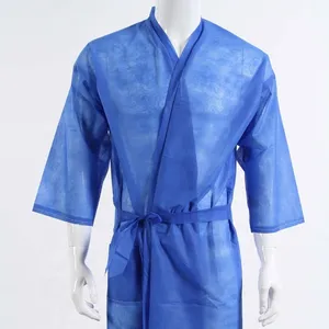和服中国制造高品质100% 棉一次性水疗浴袍一次性无纺布桑拿浴袍一次性和服