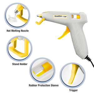 GreatStar-<span class=keywords><strong>pistola</strong></span> <span class=keywords><strong>de</strong></span> pegamento <span class=keywords><strong>de</strong></span> fusión en caliente con cable, barras <span class=keywords><strong>de</strong></span> pegamento <span class=keywords><strong>de</strong></span> 2-3 minutos <span class=keywords><strong>de</strong></span> calentamiento rápido, mini <span class=keywords><strong>pistola</strong></span> <span class=keywords><strong>de</strong></span> pegamento para bricolaje, arte y reparación, 10W, 20 Uds. - Product Image 2