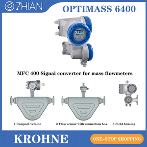 เครื่องวัดอัตราการไหลแบบโคริโอลิส KROHNE OPTIMASS 6400 ความแม่นยำสูงพิเศษ สำหรับวัดอุณหภูมิสูง ระดับความเร็วปานกลาง พร้อมเซ็นเซอร์วัดแบบกำหนดเองได้ตามความต้องการ (OEM) - Product Image 1