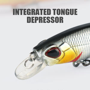 LUSHAZER Esca Dura Minnow da Pesca 64mm 4g in Plastica Artificiale per Spigola Luccio Trota Attrezzatura da Pesca Acqua Salata Dolce OEM - Product Image 4