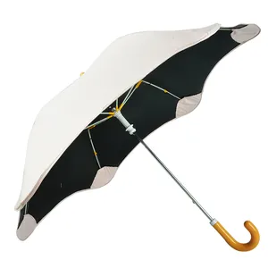 Nieuwe Creatieve Blunt Travel Kid Paraplu Handleiding Open Straight Winddicht Paraplu Met Ronde Hoek Voor Veiligheid