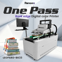 Imprimante de bordure de livre Renovix New One Pass |   Machine à jet d'encre numérique multifonctionnelle haute vitesse 4 couleurs 1200 DPI pour couverture rigide