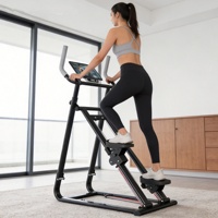 Appareil d'entraînement multifonction réglable pour adultes, simulateur d'escalade avec écran intelligent, support tablette et machine de fitness à domicile