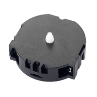 Mesin Jam Dinding Modern JH Quartz Silent Bertenaga Baterai Desain Bulat Kecil untuk Jam Alarm