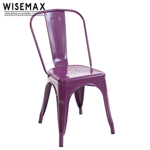WISEMAX Mobilier de café design classique <span class=keywords><strong>Chaise</strong></span> de restaurant industrielle <span class=keywords><strong>Chaise</strong></span> de salle à manger vintage en <span class=keywords><strong>métal</strong></span> avec siège en <span class=keywords><strong>bois</strong></span> <span class=keywords><strong>Chaise</strong></span> de bistro - Product Image 4