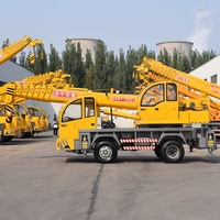 Grue mobile pour camion de 6, 8, 10 et 16 tonnes, certifiée CE, à rayon de braquage court, pour travaux en espace restreint