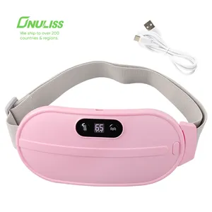 Smart Menstrual Heating Pad and Manual-Wired Control Massage Belt Body Application for Period Cramp Pain Relief