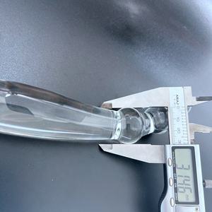Anal Vergnügen Sexspielzeug Glas Anal Dilatator Dual Ended Curved Massage gerät Intim spielzeug Anus Masturbation Pyrex Glas Anal Dildo - Product Image 6
