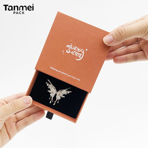 Cajas de Embalaje para Joyería con Logotipo Personalizado, Caja de Regalo de Papel con Cajón para Collar, Anillo, Pulsera, Pendientes - Product Image 6