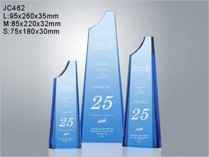 ถ้วยรางวัลคริสตัลสีฟ้าแบบไม่ซ้ำใครถ้วยรางวัลอะคริลิค - Product Image 3