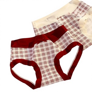 <span class=keywords><strong>Slip</strong></span> Donna in Cotone Morbido Traspirante <span class=keywords><strong>Senza</strong></span> Cuciture Rosso, Vita Media, per Ragazze - Vita Felice <span class=keywords><strong>Senza</strong></span> Preoccupazioni sui Fianchi - Product Image 1