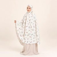 Ensemble de prière Azura Mukena pour femmes, vêtements islamiques modestes bicolores