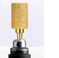 EASY LIGHT Tête de meulage diamantée brasée sous vide, queue de 6 mm, pour le meulage du fer, du métal et de la pierre, foret de meulage de forme ronde, cylindrique et en forme de balle