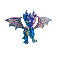 Jouet de dragon articulé imprimé en 3D, en PLA soyeux, avec ailes irisées, modèle de créature mythique, décoration de bureau, cadeau, personnalisation possible