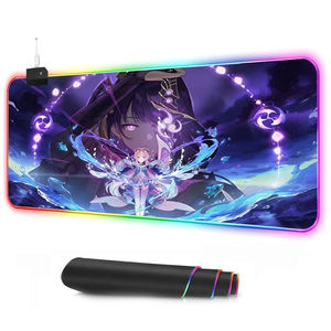 Alfombrilla de Ratón RGB Profesional para Videojuegos, Base de Goma Antideslizante con LED, Tela Ecológica - Product Image 2