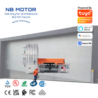 NB Motor 220V Diseño moderno Puerta de garaje Caja de control de persiana enrollable Receptor con 2 controles remotos para hoteles 433MHz