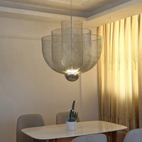 Lustre suspendu en métal de luxe néerlandais, style industriel, design nordique, pour salon, duplex, salle à manger, villa, cage en fer