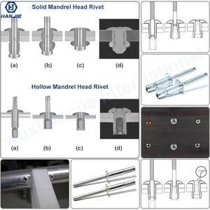 Remaches Pop estructurales impermeables Acero inoxidable 3,2mm Copa Tipo S-Lock Mono Bolt DIN Remaches ciegos estándar - Product Image 5