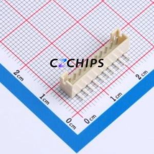 HCZZ0295-10 Wire-to-Board Pin Header Bent Lead Through Hole,P=2mm Connector 1x10P 2mm Right Angle Insert PH - Product Image 1