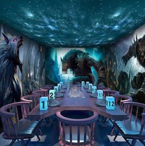 Werewolf Killing Chamber Escapa <span class=keywords><strong>Terror</strong></span> Inferencia Papel tapiz Mural Decoración <span class=keywords><strong>del</strong></span> hogar - Product Image 3