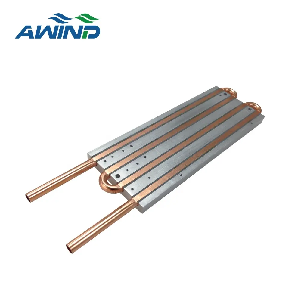 ODM epoxy bonding Water cooling plate copper thermal heat sink with 100 mm width aluminium liquid cold heat sink profiles