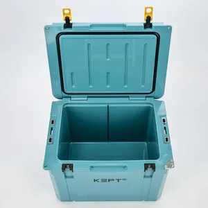 KEPT Roto Cooler 65QT Blue Ice Chest Isolierte Kühlbox für Camping Angeln Wandern und Outdoor-Aktivitäten