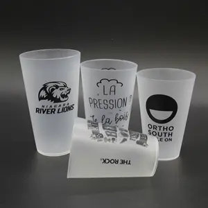 Reusable 10 OZ 12 OZ 14 OZ 16 OZ 20 OZ 12oz Drinking Cups Thanksgiving Plastic Cups With Logo Custom