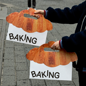 Tùy chỉnh các tông trắng tráng miệng bánh mì bao bì giấy túi với xử lý cho Takeaway Croissant và thực phẩm nướng - Product Image 5