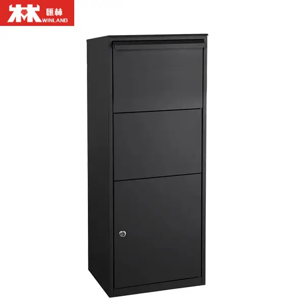 smart parcel drop boxes for outside with lock waterproof delivery parcel box