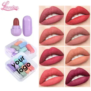 Langlebiger Lippenstift Hot Selling Makeup Matte Mini Kapsel Lippenstift Verkäufer